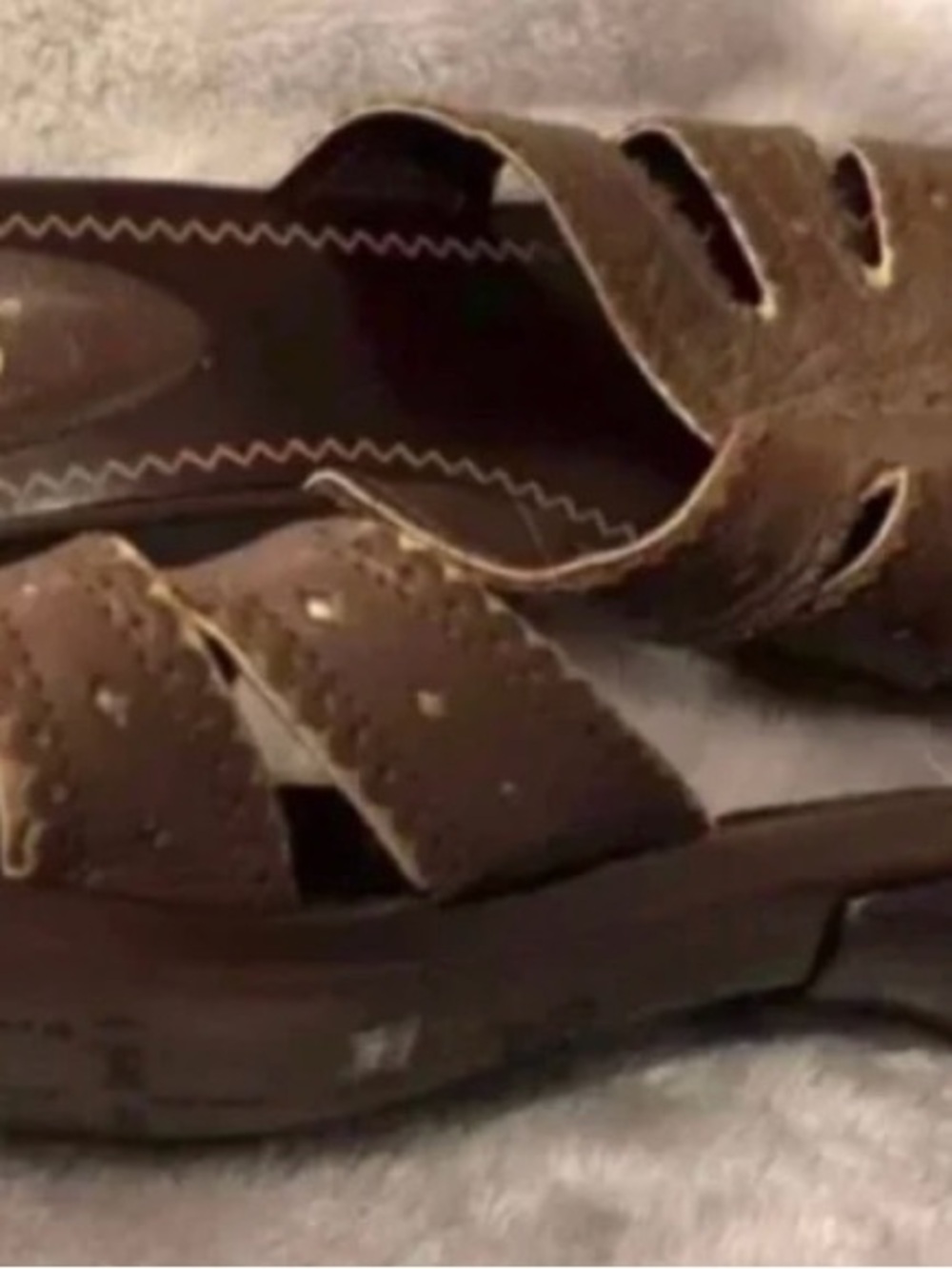 Franco SartoWomen’s Brown Casual Slide Sandals 6.5